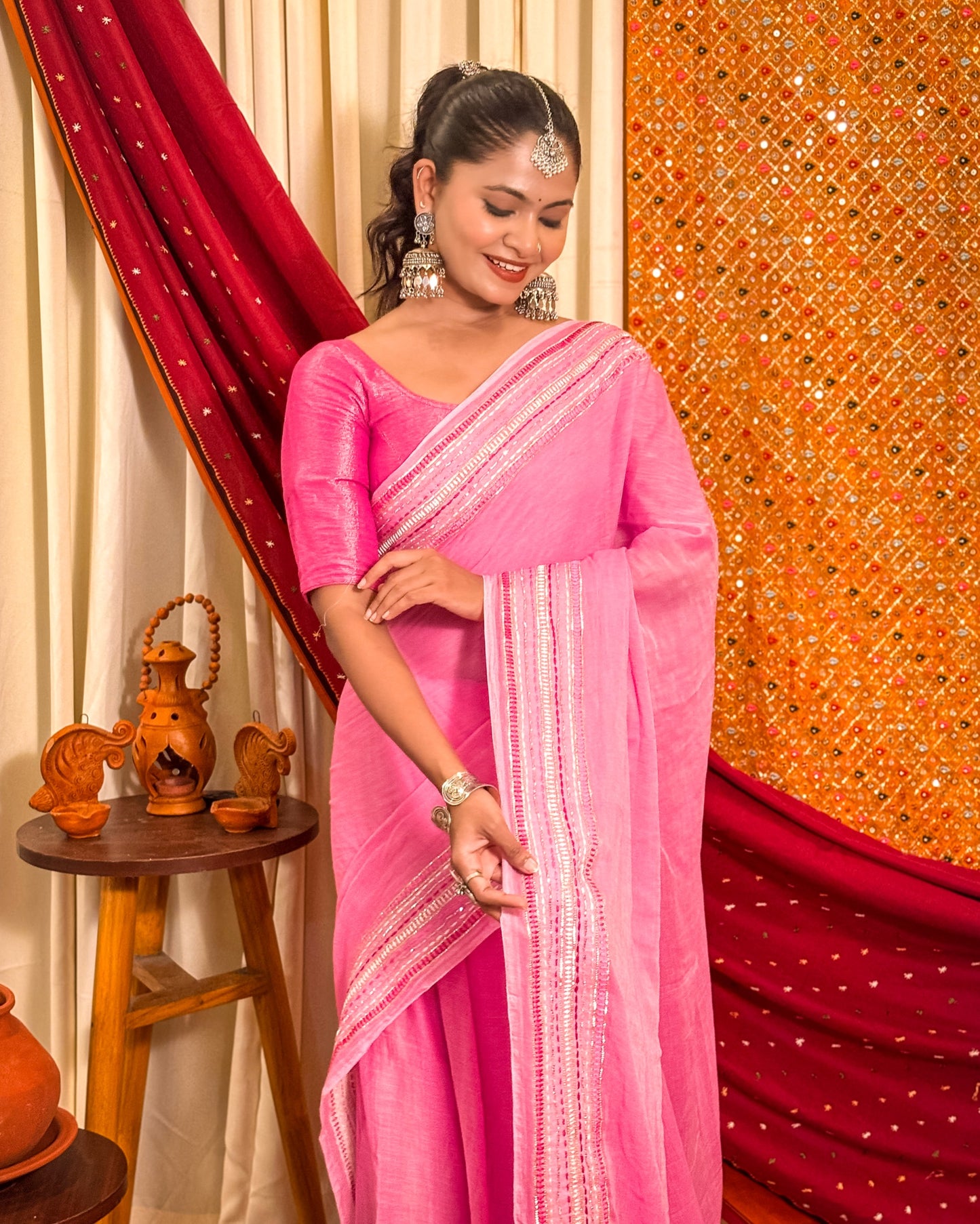 Woven Halo (Sequins emblished saree)