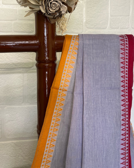 Meghdhanuk | Violet Bengal Handloom Saree