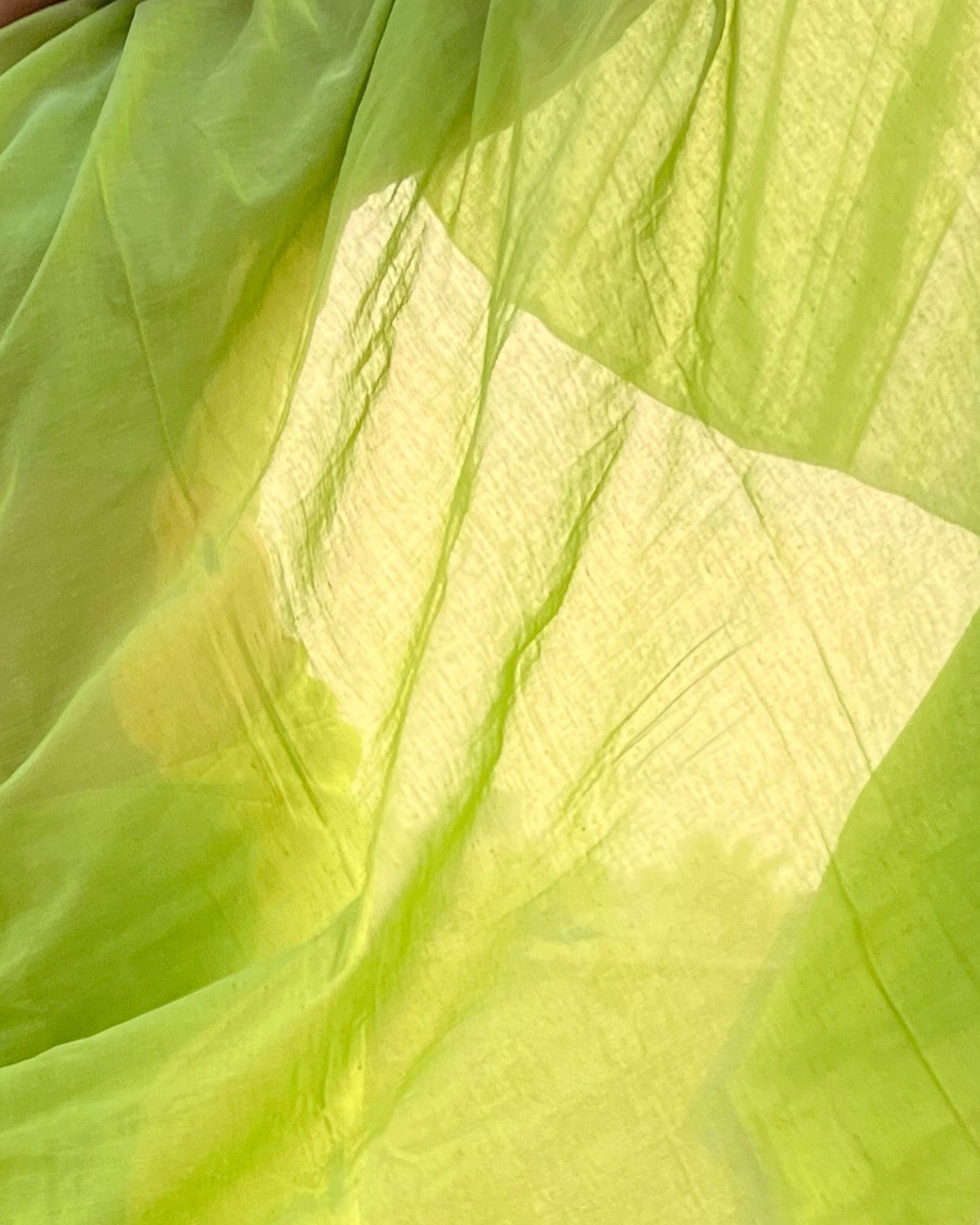 Parrot Green - Silver soft and comfortable Khadi cotton saree