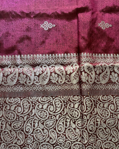 Revati (Dual Tone Cotton Tissue Banarasi Saree)