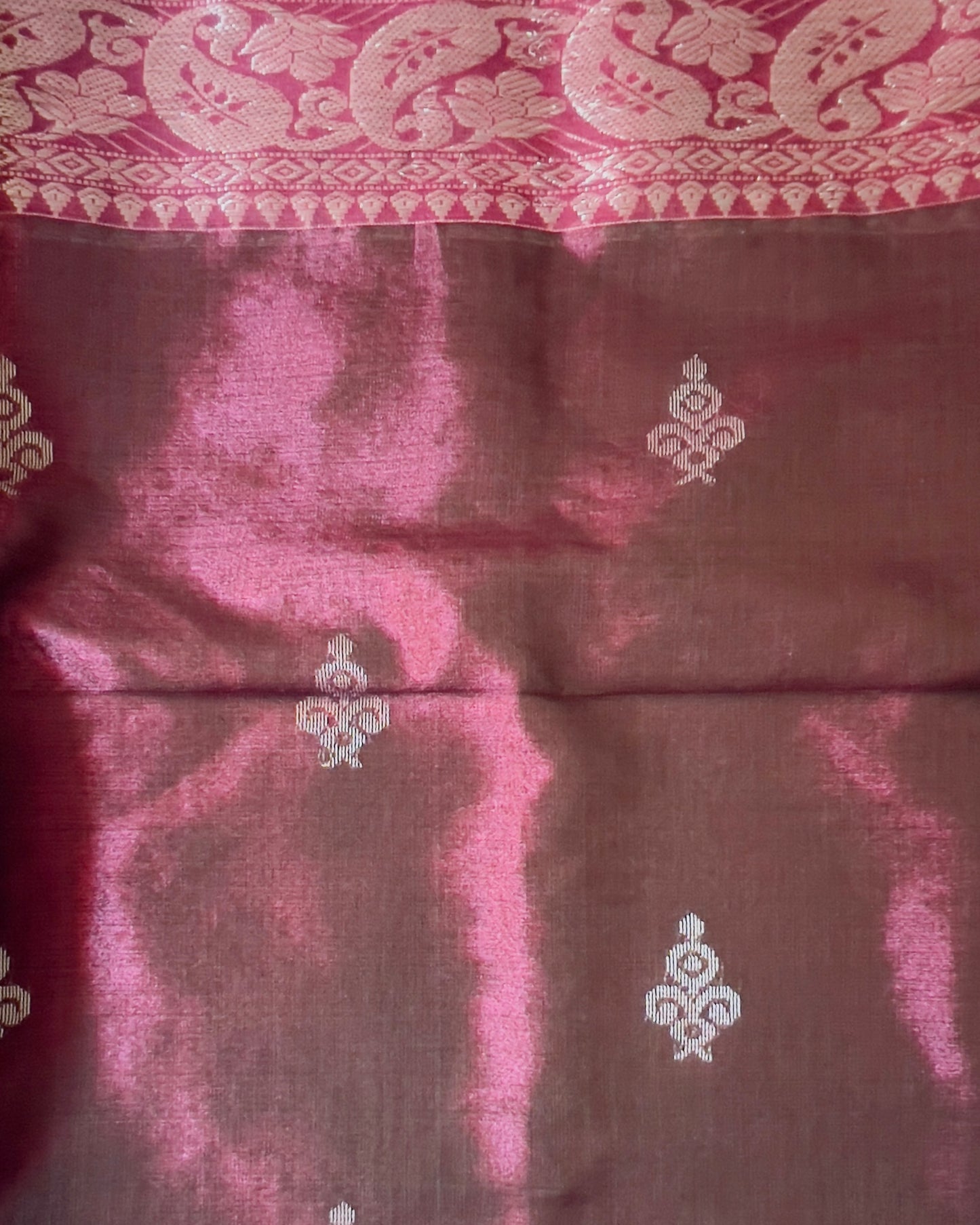 Revati (Dual Tone Cotton Tissue Banarasi Saree)